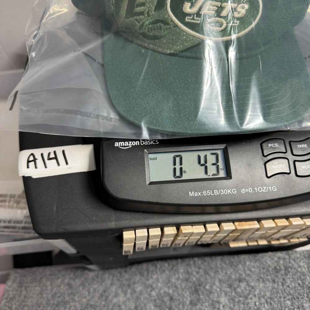 New York Jets Reebok Hat Mens S/M Green NFL Onfield Fitted Cap A141